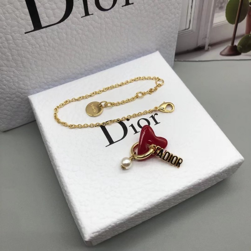  Fake Jewelry Dior Red Bracelets RB573